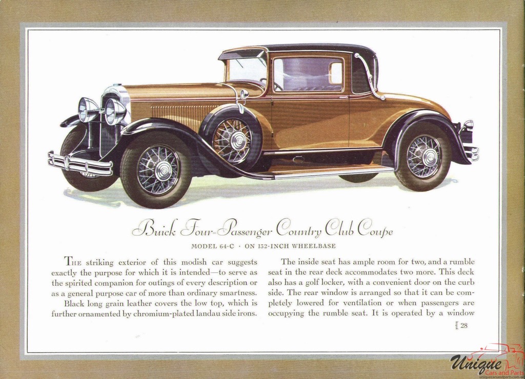 1930 Buick Prestige Brochure Page 11